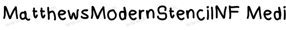 MatthewsModernStencilNF Medium字体转换